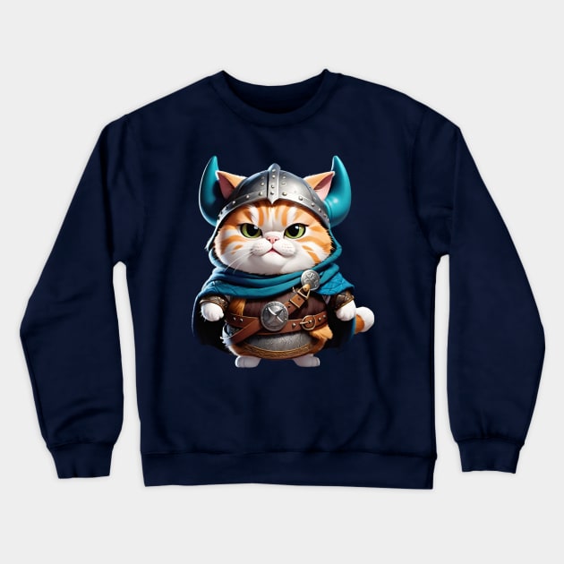 Viking warrior cat Crewneck Sweatshirt by Human light 